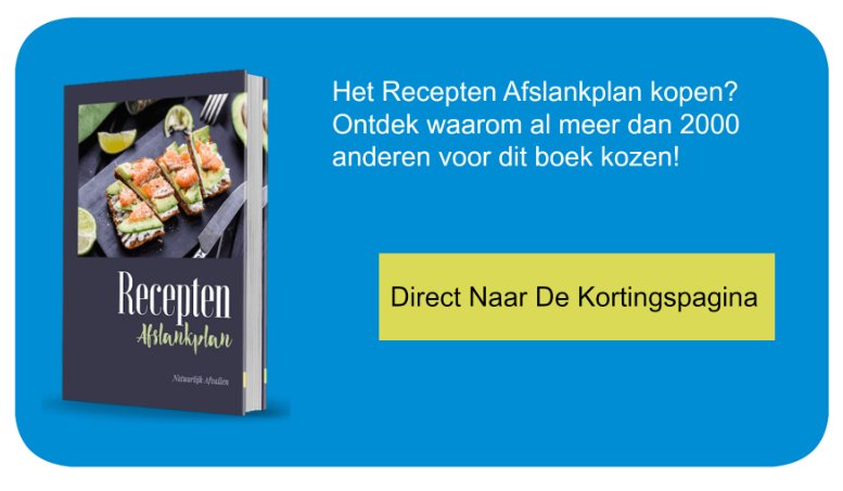 CTA Recepten Afslank plan