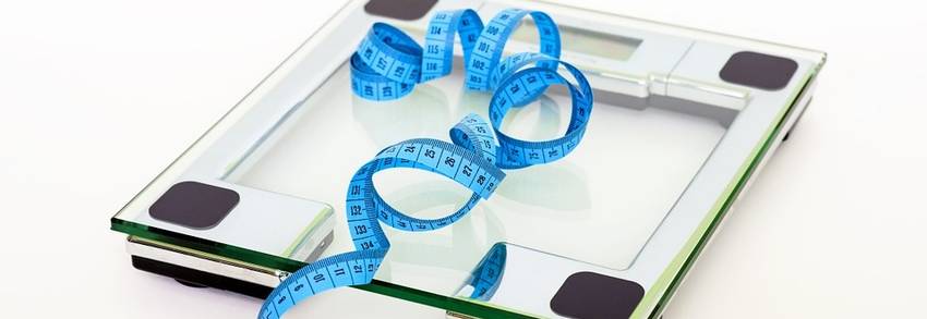 meetlint op een weegschaal