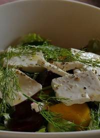 koolhydraatarme salade met geitenkaas